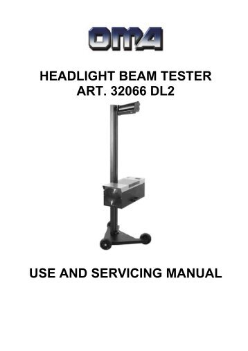 Headlight beam tester 